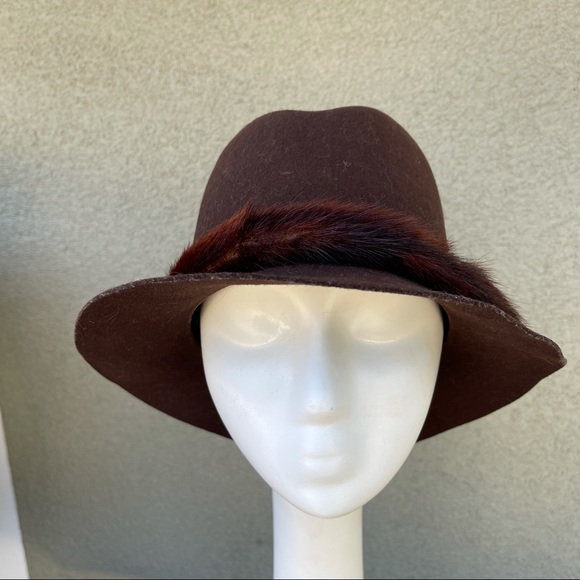 Vintage 60s Glenover Henry Pollak mink trim hat main image 7